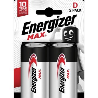 Baterie, D (velký monočlánek), 2 ks, ENERGIZER "Max"