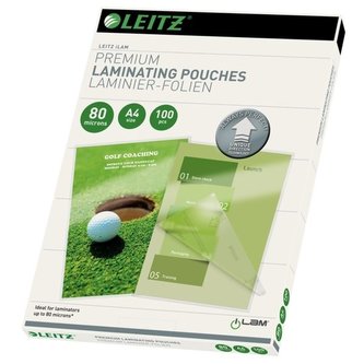 Laminovací kapsy Leitz, A4, 2x80 mic, lesk, 100 ks