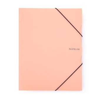 Desky s chlopn.Pastelini,A4, plast, meruňk.,1 ks