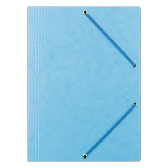 Prešp.desky s chlop.a gumič.Donau,A4,sv.modré,1ks