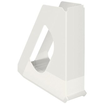 Stojan na časopisy "Europost", Vivida bílá, 68 mm, plast, ESSELTE