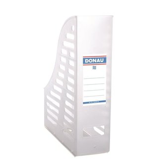 Stojan na časopisy Donau, EKO, transparentní bílý