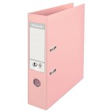 Pákový pořadač "Standard", Solea broskvová, ochranné spodní kování, 75 mm, A4, PP, ESSELTE