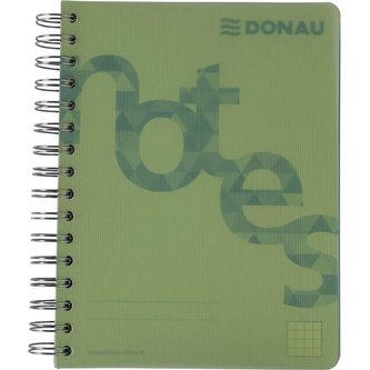 Blok Donau College, A5, čtverečkovaný, zelený