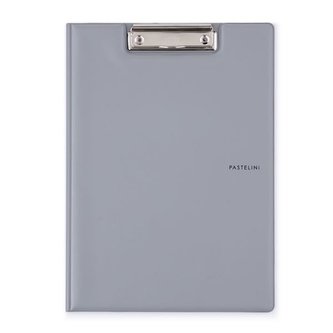 Uzav.psací podložka s klipem Pastelini-A4 ,šedá