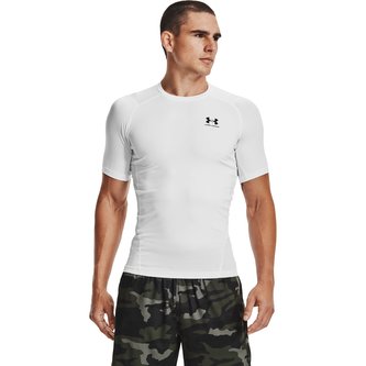 Kompresní tričko HG Armour Comp SS White - Under Armour - Velikost: XXL