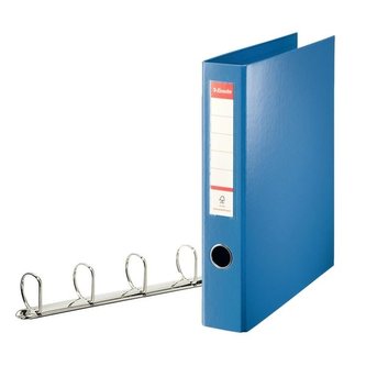 Kroužkový pořadač "Jumbo", Vivida modrá, 4 D kroužky, 60 mm, A4 maxi, PP, ESSELTE