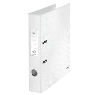 Pákový pořadač "180° WOW", bílá, 52 mm, A4, polaminovaný karton, lesklý, LEITZ