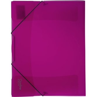 Desky s chlopn.a gumičk.Opaline,A4,plast.,růž,1 ks