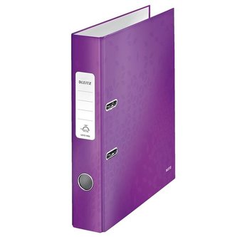 Pák. pořadač Leitz WOW,A4,5 cm,purpurový