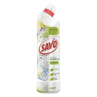 Čisticí WC gel Savo - vůně louky, 750 ml