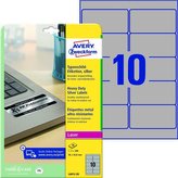 Vel.od.PE etik.Avery -stříbr.,96x50,8mm,200ks