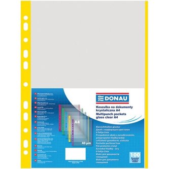 Euroobaly U bar.okraj-A4,žluté,mat,40mic,100ks