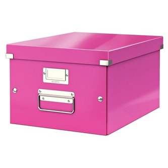 Univerzální krabice "Click&Store", růžová, A4, LEITZ