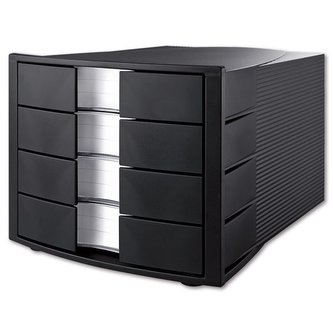 Zásuvkový box HAN, 4 zásuvky, černý