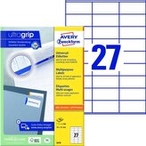 Univerzální etikety, 70 x 32 mm, 2700 ks