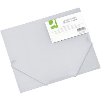Desky s chlopn. Q-Connect A3, transparentní