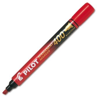 Permanentní popisovač Pilot 400, červený