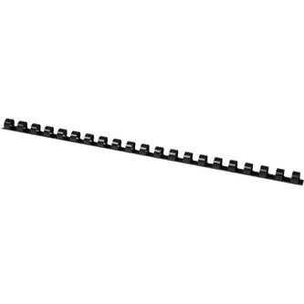 Plastové hřbety Q-Connect, 10 mm, černé, 100 ks