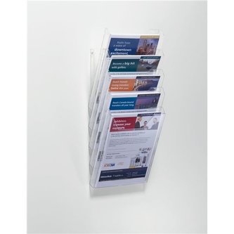 Držák na prospekty "Combiboxx XL", transparentní, stolní i na zeď, A4, 4 přihrádky, DURABLE 858619