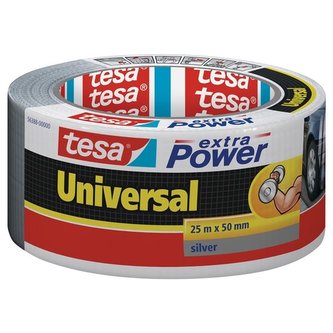 Textilní páska "extra Power 56388", stříbrná, 50 mm x 25 m, univerzální, TESA