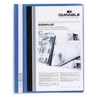 Desky s rychlovazačem "DURAPLUS®", modrá, A4, široké, DURABLE