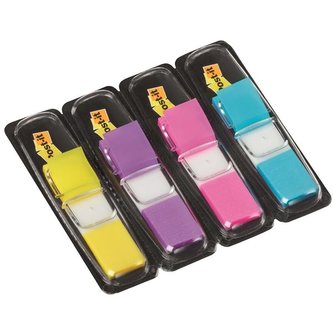 Záložky Post-it, v zásobníku, mix 4 barev