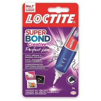 Vteřinové lepidlo "Loctite Super Bond CEATIVE Perfect Pen", 3 g, HENKEL
