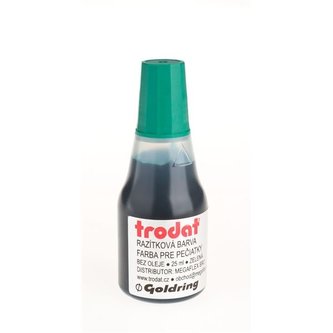Razítková barva Trodat, 25 ml, zelená
