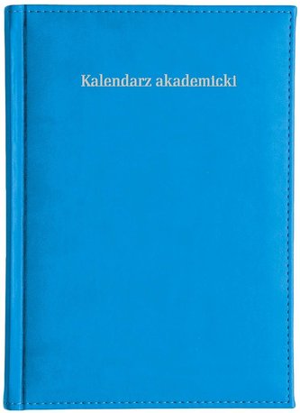 Kalendarz akad. 2023/24 A5 tyg. Vivella niebieski