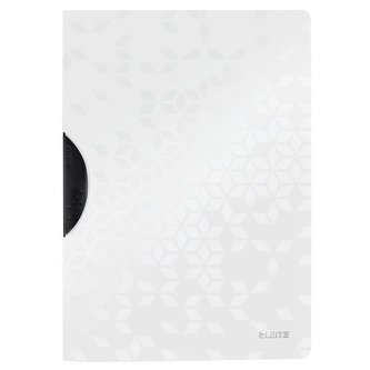 Desky s rychlovazačem "Wow ColorClip", bílá,  A4, s klipem, PP, LEITZ