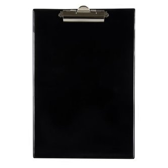 Psací podložka s klipem A4, 25 listů, černá