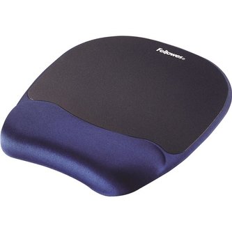 Podložka pod myš s pěnovou opěrkou zápěstí, FELLOWES "Memory Foam", safírová