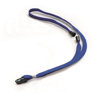 Šňůrka na krk Durable, modrá, 10 ks
