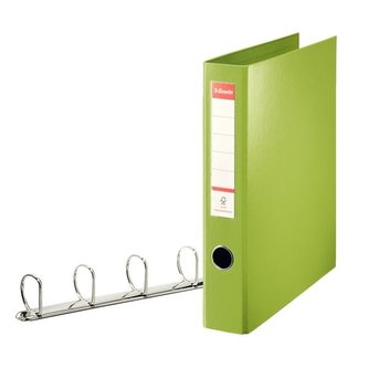 Kroužkový pořadač "Jumbo", Vivida zelená, 4 D kroužky, 60 mm, A4 maxi, PP, ESSELTE