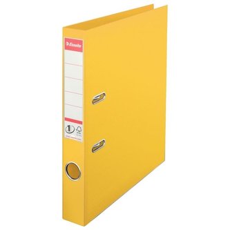 Pákový pořadač "Standard", ochranné spodní kování, žlutá, 50 mm, A4, PP, ESSELTE