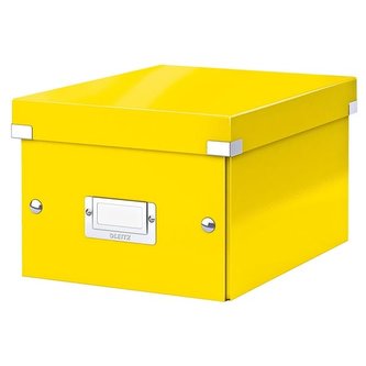 Krabice CLICK-N-STORE A5,Leitz WOW, žlutá