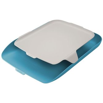 Odkladač " Cosy", modrá, s organizérem, LEITZ 52590061