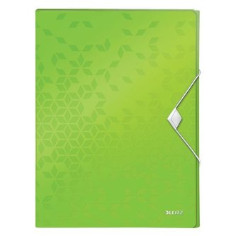 Desky s gumičkou "Wow Jumbo", zelená, 30 mm, PP, A4, LEITZ