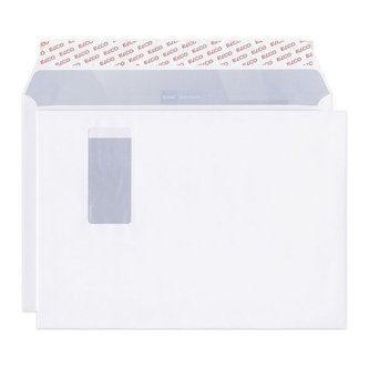 Obálky C4 - okénko vpravo s krycí páskou, 50 ks