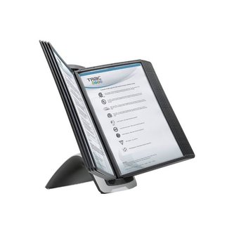 Stolní držák s kapsami "SHERPA®", černá, 10 kapes, DURABLE