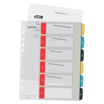 Plastový rozlišovač Leitz Cosy,barevný,1-6