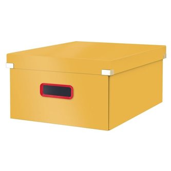Úložná krabice "Cosy Click&Store", žlutá, vel. L, LEITZ 53490019