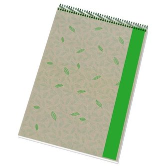 Blok Ecology A5, se spirálou, 50 listů, linkovaný