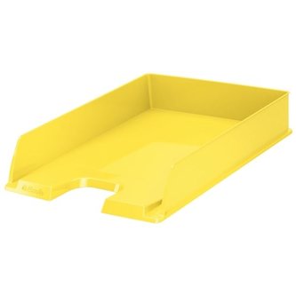 Odkladač "Europost", Vivida žlutá, plast, ESSELTE