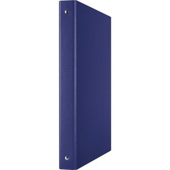Pořadač čtyřkroužkový, tmavě modrý, 35 mm, A4, PP/tvrdý karton, DONAU