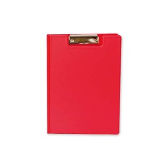 Uzavíratelná psací podložka A4, 10 listů, červená