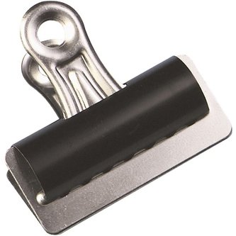 Pružinový klip Q-Connect, 32 mm, stříbrný, 10 ks