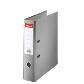 Pákový pořadač "Economy", ochranné spodní kování, šedá, 75 mm, A4, PP/karton, ESSELTE