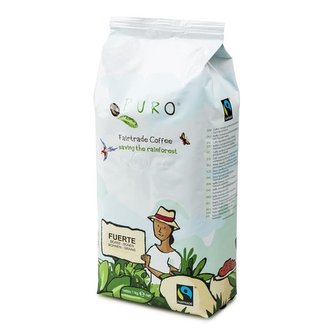 Zrnková káva Fairtrade Puro Fuerte, 1000 g